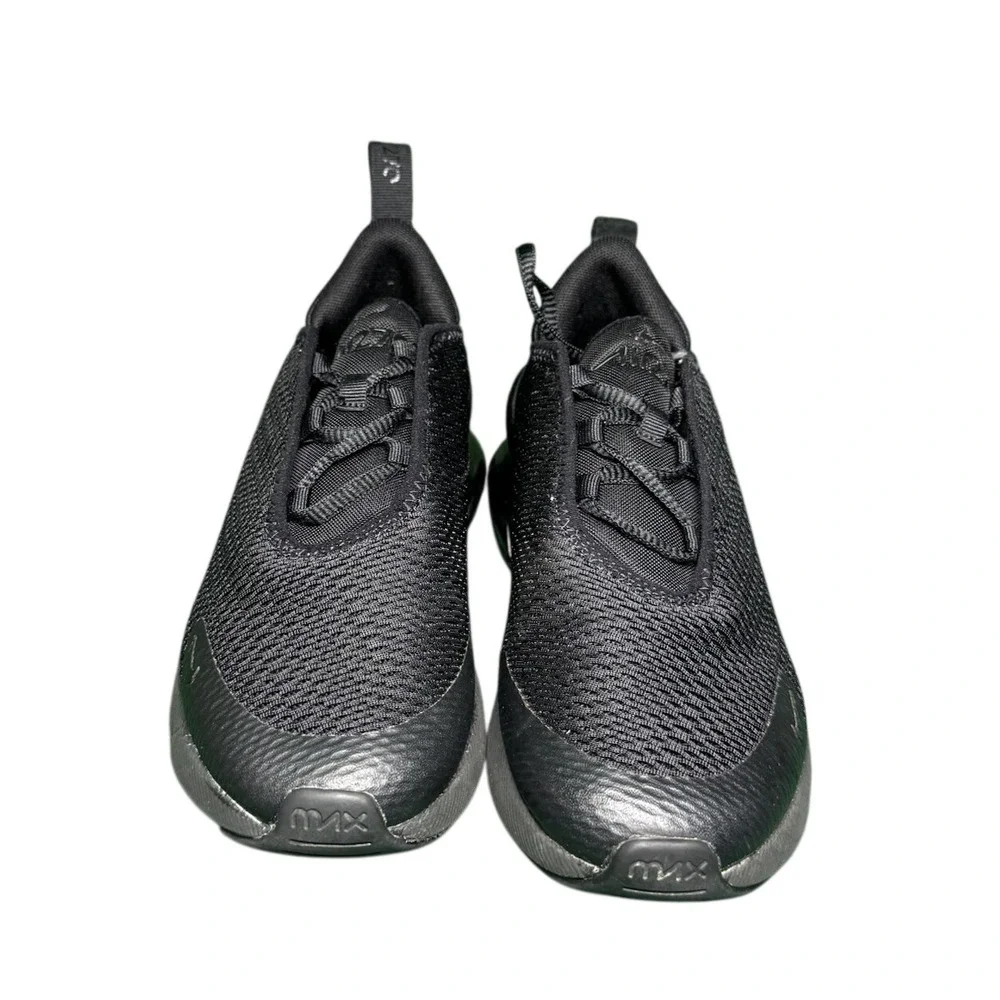 Nike‎ Air Max 270 Triple Black Kids Running Shoes AO2372-006 Size 3Y